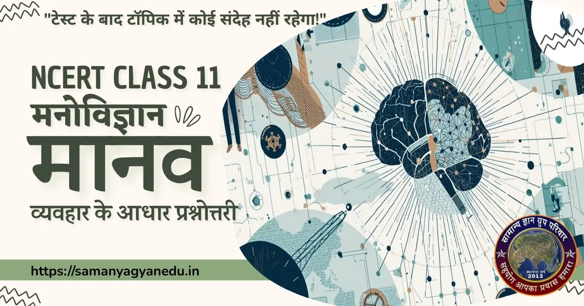 Manovigyan Human Behavior Quiz Practice